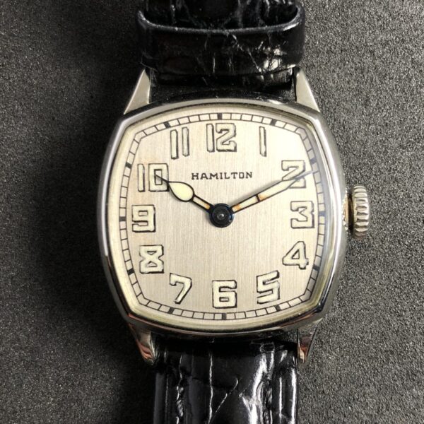 Hamilton 986 A, 14 Karat Weißgold